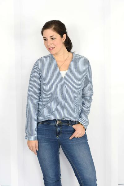 Nähbeispiel Marisol-Bluse lillesol women Nr. 30